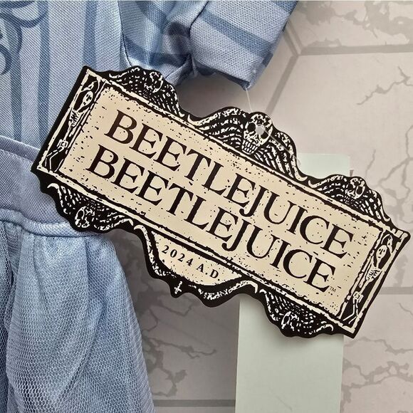 BeetleJuice Astrid Girl's Character Costume Satinet and Tulle Nightgown, Gown - Picture 4 of 9